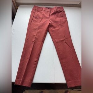 LOFT Marissa Skinny Coral Straight-Leg Pants
